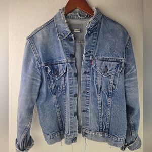 Vintage 1990s Levi's Blue Denim Jacket Made In USA Pre-owned